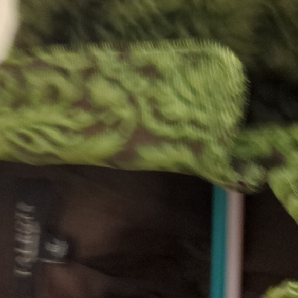 TALBOTS CORDUROY BUTTON JACKET Chocolate Brown & Olive Green - Picture 4 of 7